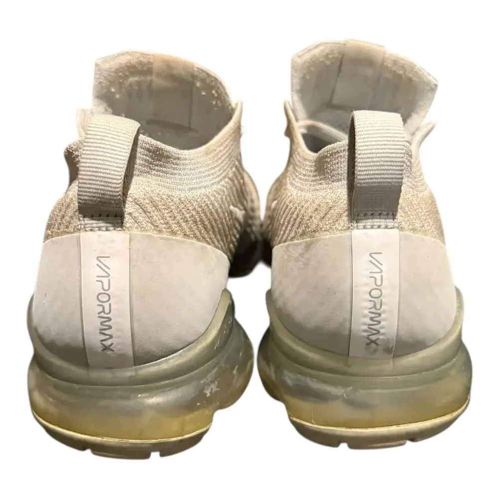 Nike Air VaporMax Flyknit Shoes Pure Platinum AJ6910 100 Gray Women's Size 10.5